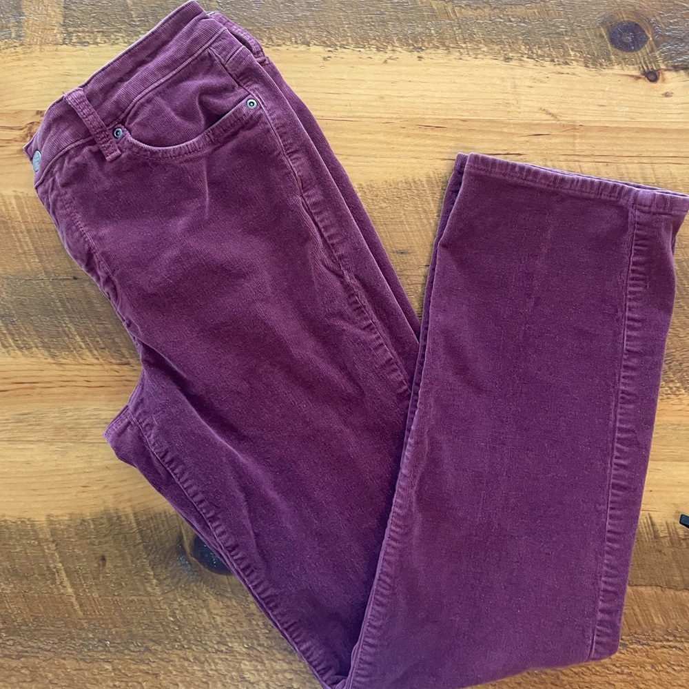 NYDJ corduroys in a rich wine color